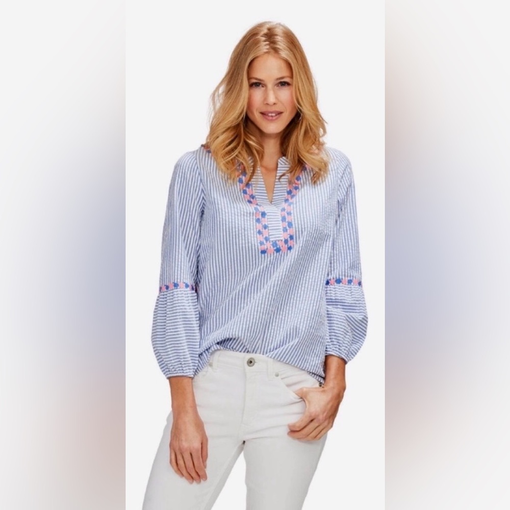 Vineyard Vine Savannah Seersucker Popover